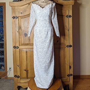 PALLES ATHENA Column Beaded Wedding Dress